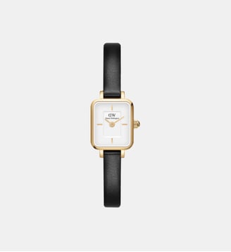 Montre Quadro mini Blanc DW00100729 - Daniel Wellington - Doré