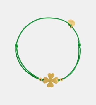 Bracelet élastique Trèfle - Les Cléias - Vert