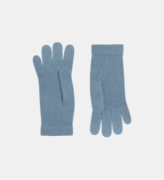 Gants en cachemire - Bompard - Bleu glacier