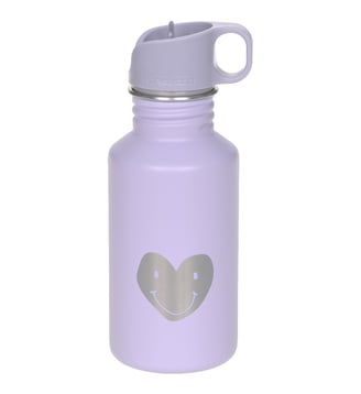 Gourde pour enfant inox Little Gang Coeur - Lassig - Violet