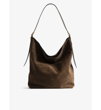 Sac Jane Hobo XL Suede - Zadig&Voltaire - Marron wood