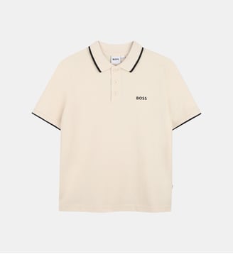 Polo manches courtes - BOSS Kidswear - Vanille