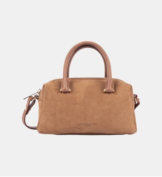 Sac à main Suède Cube en cuir - Lancaster - Camel