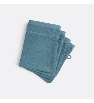 Lot 4 gants de toilette éponge bouclette La Redoute Interieurs