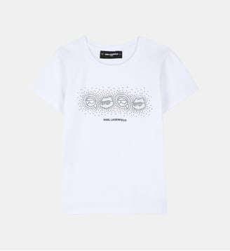 Tee-shirt manches courtes - Karl Lagerfeld Kids - Blanc