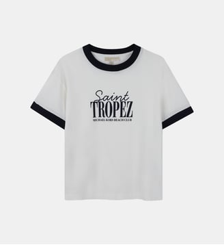 T-shirt manches courtes - Michael Kors Kids - Écru et bleu