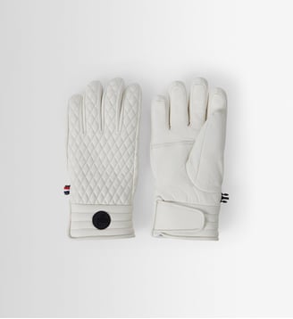 Gants de ski athena glove cuir de chevre - Fusalp - Blanc