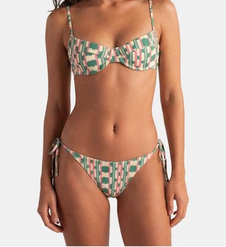 Bas de bikini classique à nœud Alfabia - Robin Collection - Multicolore
