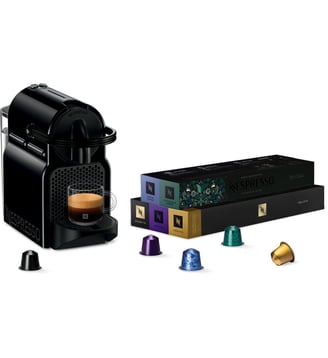 Nespresso Inissia EN80.B + 50 capsules DeLonghi