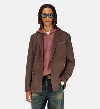 Blazer en laine stretch - Diesel - Marron