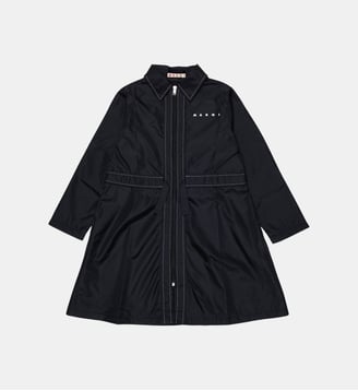 Veste longue avec logo imprimé - Marni - Noir