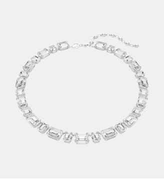Collier Millenia, Métal rhodié - Swarovski - White