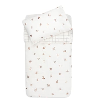 Housse de couette + taie d'oreiller - Jollein - Beige