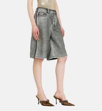 Bermuda en PU - Diesel - Gris