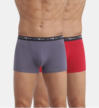 Lot de 2 Boxers coton Coton Stretch - Dim - Rouge vif