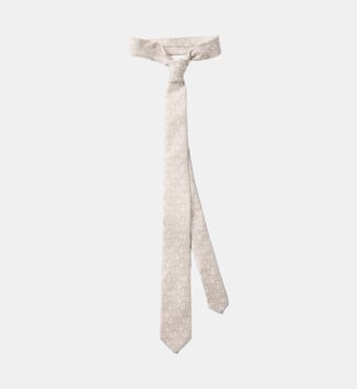 La Cravate Hippocampe - Jacquemus - Print seahorse light beige