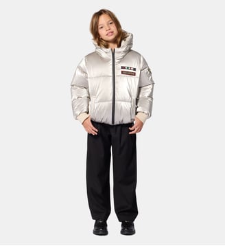 Doudoune à capuche - Zadig&Voltaire Kids - Or blanc