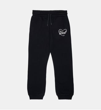 Pantalon en molleton avec logo - Diesel Kids - Noir