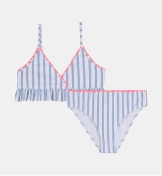 Maillot de bain 2 pièces - Billieblush - Blanc et bleu