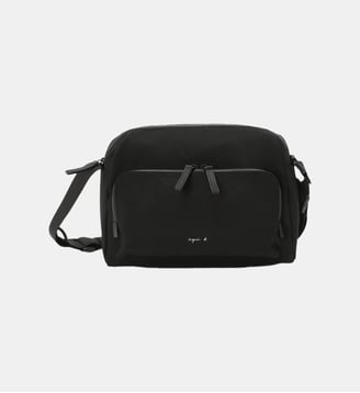 sac bandoulière en nylon noir - Agnès b. - Noir