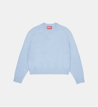 Pull ras du cou avec logo - Diesel Kids - Bleu poussiéreux