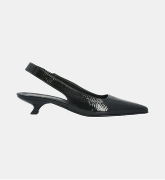 Sling danae - cuir vernis - Colisée Paris - Noir