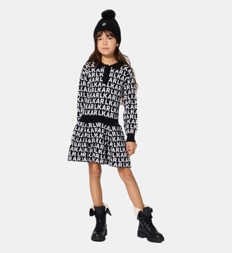 Robe polo - Karl Lagerfeld Kids - Noir et blanc