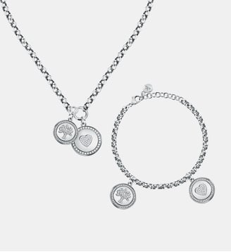 Kit en acier, cristaux, LOVE - Morellato - Blanc