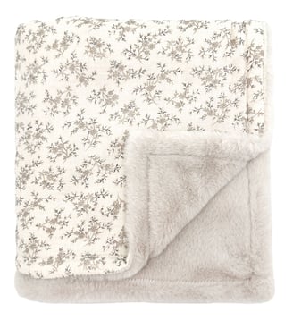 Couverture polaire - Babyshower - Écru
