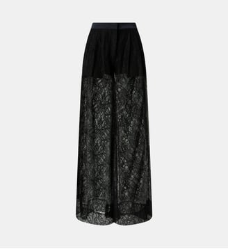 Pantalon large en dentelle - Pinko - Bleu nuit sans lune
