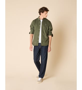 Chemise en velours côtelé - Faguo - Kaki