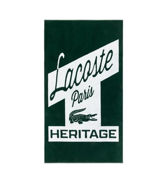 Serviette de plage  en coton - Lacoste Home - Vert