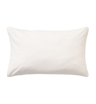 Taie d'oreiller unie en flanelle de coton, FRISSON - Essix - Beige clair