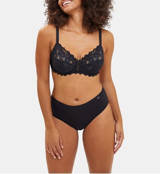 Lot de trois slips Simplement Coton B - Sans Complexe - Noir
