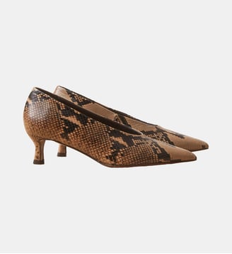 Escarpins en cuir façon python Numéro 413 Rivecour