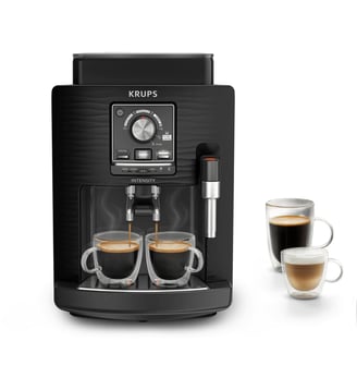 Expresso Broyeur Intensity, Machine espresso entièrementautomatique, 4 boissons EA5008E0 - Krups - Noir