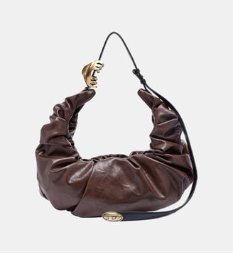 Grab-D-Grand sac hobo froissé - Diesel - Marron