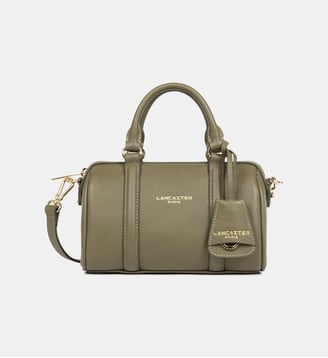 Petit sac polochon Milano Ana en cuir - Lancaster - Kaki