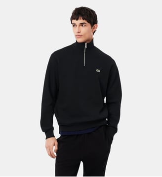 Sweatshirt zippé interlock col montant Lacoste
