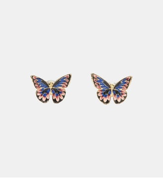 Boucles d'oreilles papillon du japon - Les Néréides - Multicolore