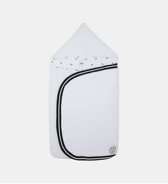 Nid d'ange en velours rayé - BOSS Kidswear - Blanc