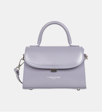 Mini sac cabas Suave Even cuir - Lancaster - Mauve fumé
