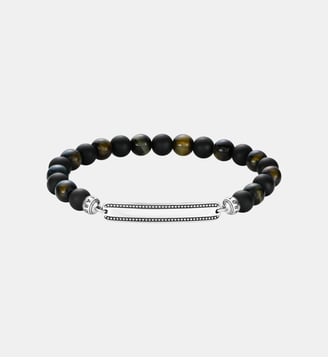 Bracelets gravés en obsidienne - Thomas Sabo - Argent