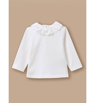 T-shirt broderie anglaise Bébé - Cyrillus - Écru