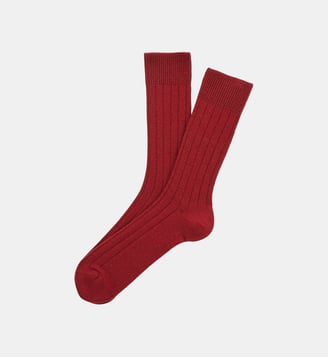 Chaussettes en laine et cachemire - Bordeaux - Arthur - Bordeaux