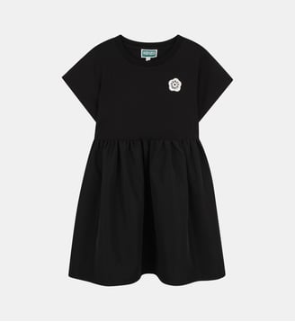 Robe decoupe a la taille - Kenzo Kids - Black