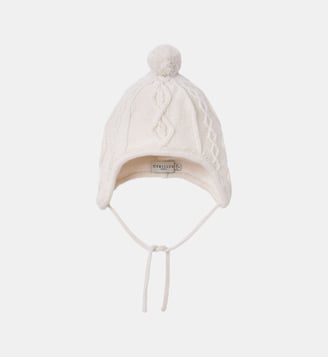 Bonnet péruvien en laine doublé de polaire – - Cyrillus - Écru