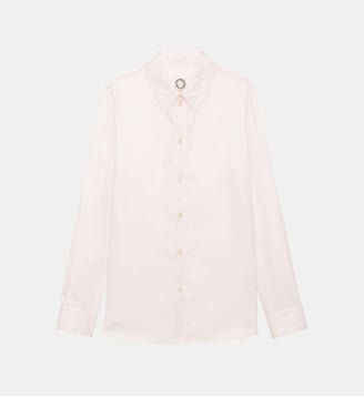 Chemise Martin coton bleu ciel Ines de la Fressange Paris