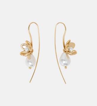 Boucles d’oreilles fines à fleur - Maje - Doré