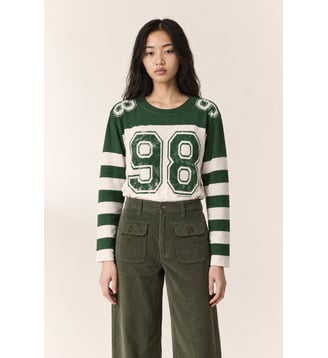 Tshirt Taram Number - Leon & Harper - Vert